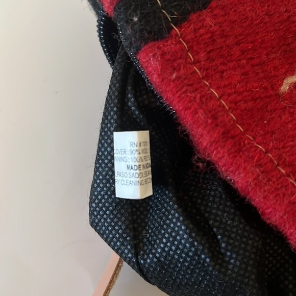 El Paso Saddle Blanket Woven Wool Shoulder Bag Native AmericanInspired Tote - Picture 7 of 7